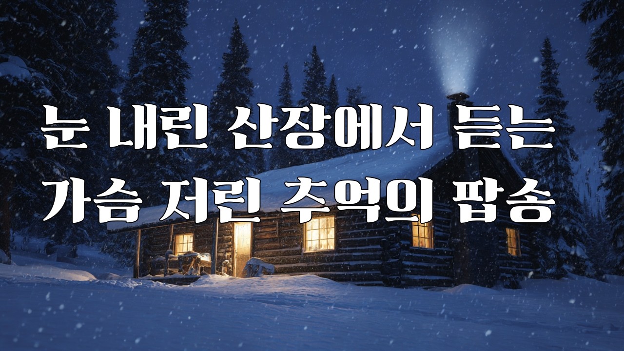 🎧 7080 올드팝 | 눈 내린 산장에서 듣는 가슴 저린 추억의 팝송 ❄️ 70·80’s Winter Cabin Oldies 9 Hours