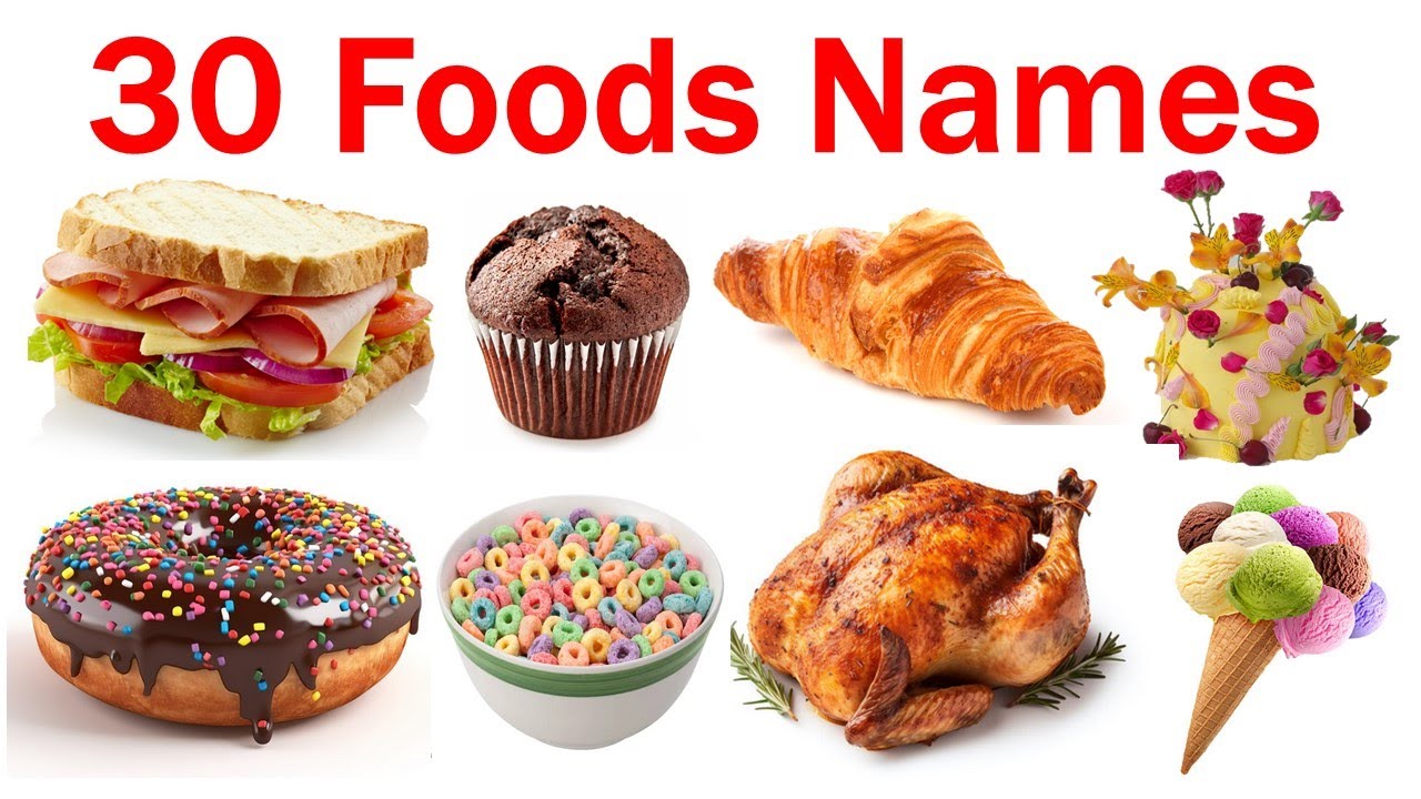 Food Names for kids | Kids Learning Video | Fun English Vocabulary with Pictures