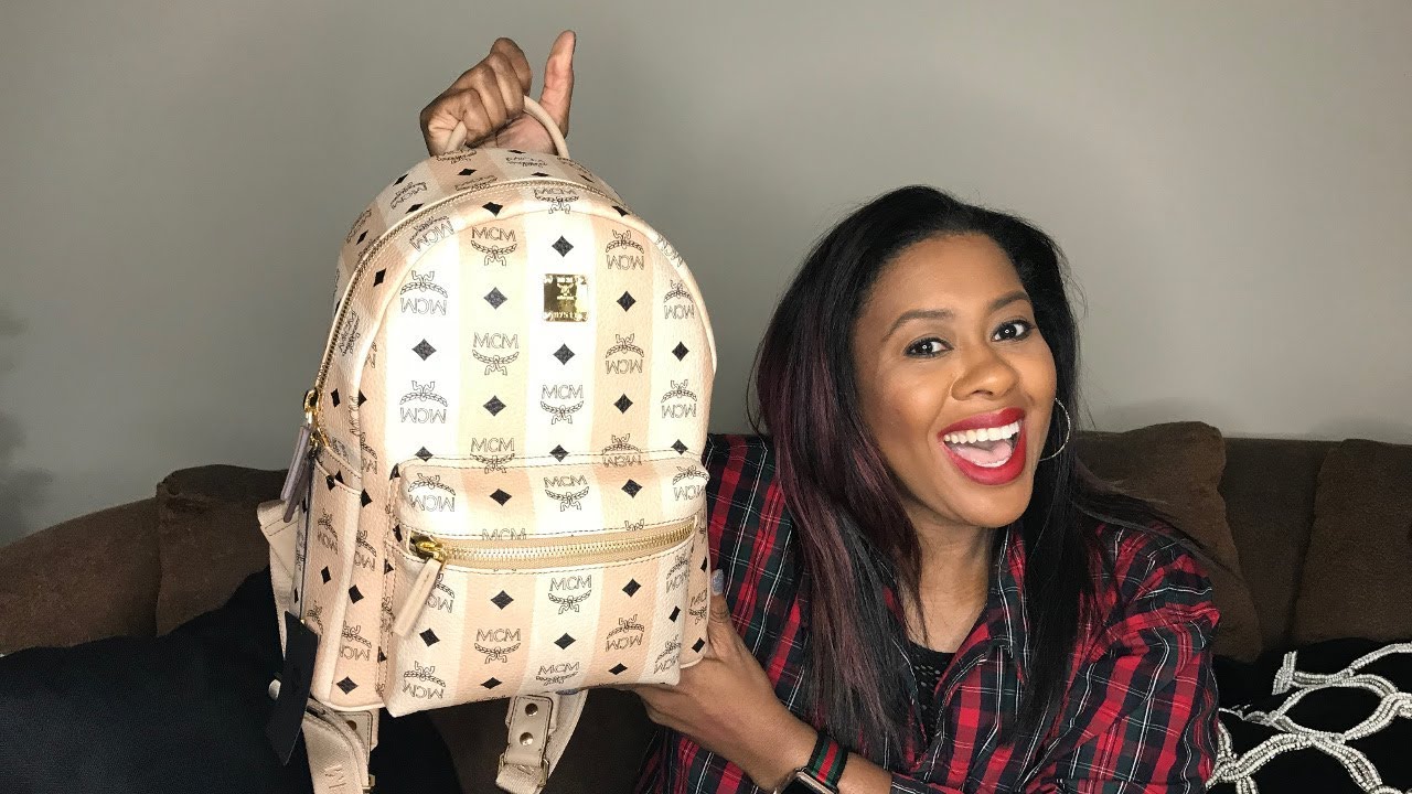 MCM Stark Mini Backpack Unboxing | Style With Nina | Is it worth it