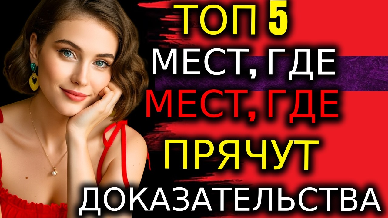 Всем мужчинам стоит посмотреть это видео — 5 мест, где она прячет доказательства измены