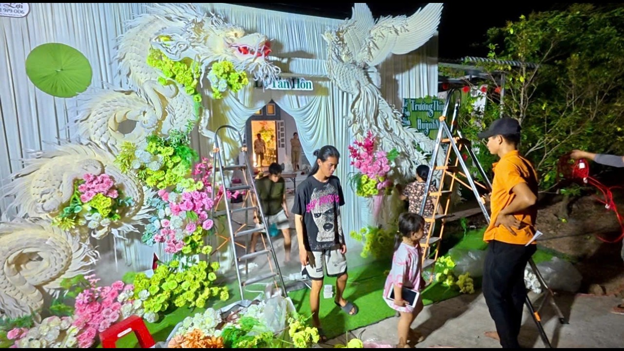 Nôn Nao  Ráp Cổng Đám Cưới  Và Trang Trí Bàn Gia Tiên  BLMT #  551