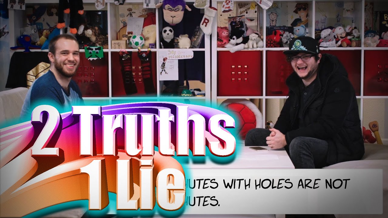 BARNEY GETS SHOCKED CHALLENGE! - Two Truths and One Lie w/ Sky and Barney