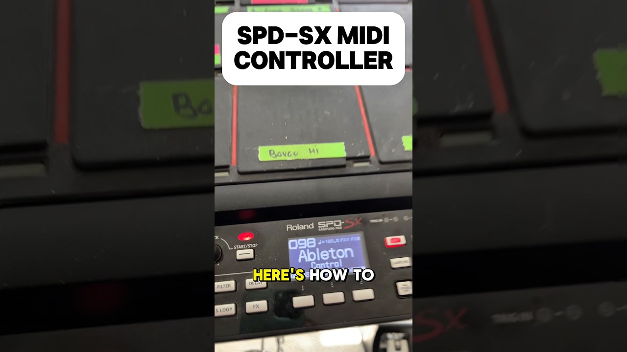 Как использовать SPD-SX в качестве MIDI-контроллера для Ableton