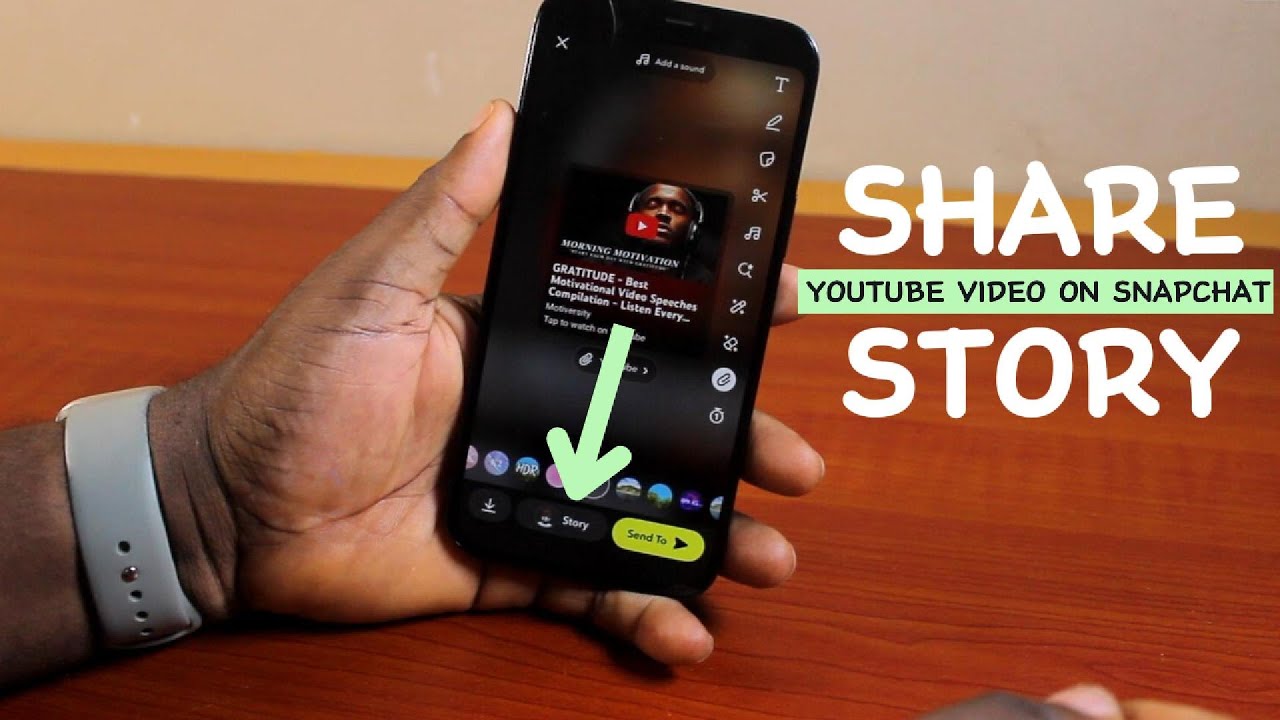 How to Share a YouTube Video on Snapchat Story