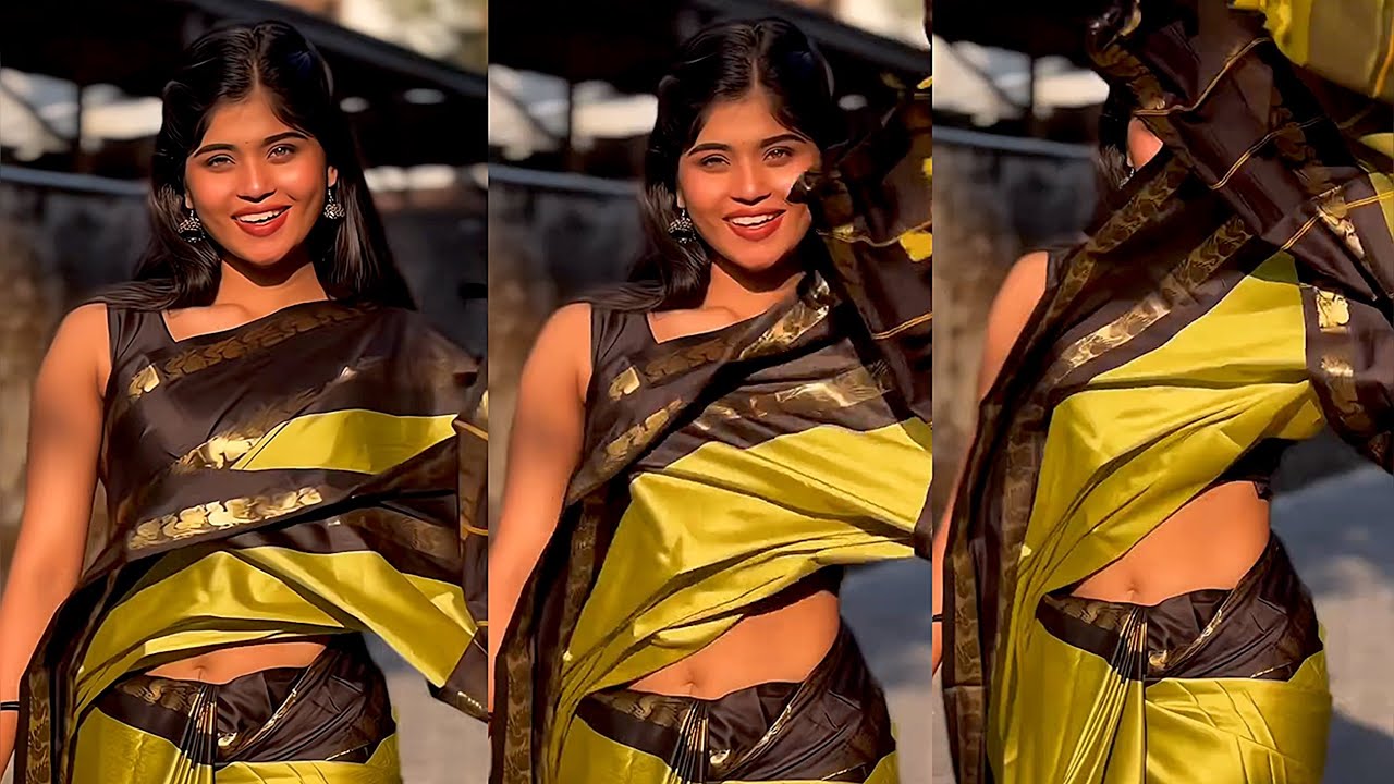 Serial actress saree navel | malayalam | serial actress | shehana huzain |