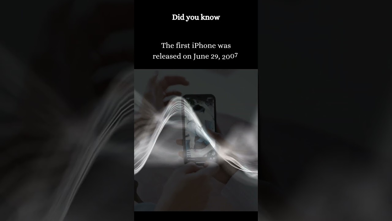 The Launch Date of the First iPhone #iphone , #launch , #2007