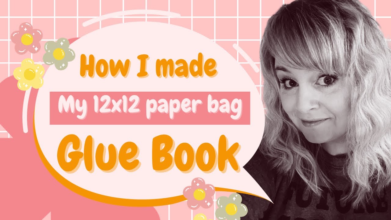 Viewer Request • How I Made My 12x12 Glue Book out of Paper Bags🩷🩷🩷