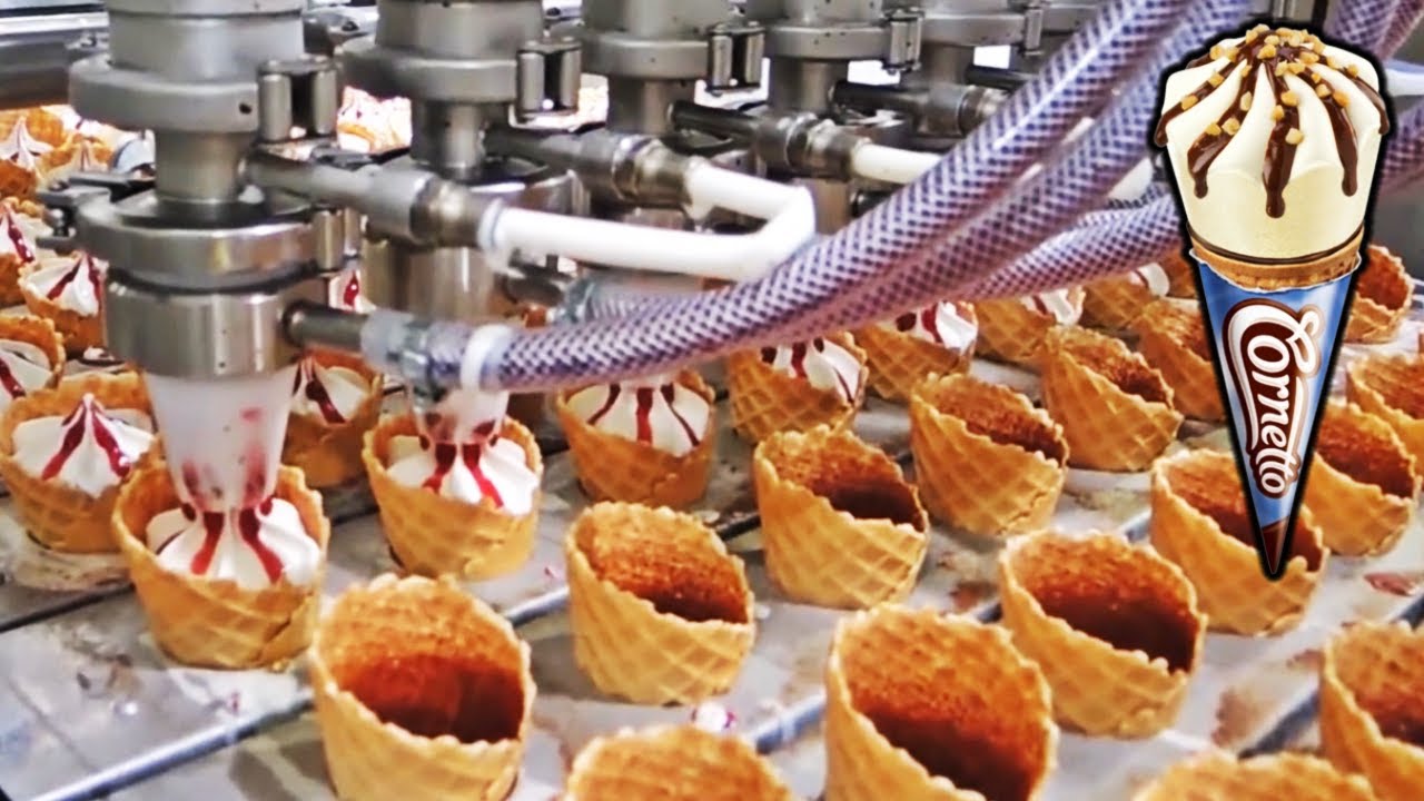 COMO se HACEN los CONOS de HELADO🍦en las FÁBRICAS