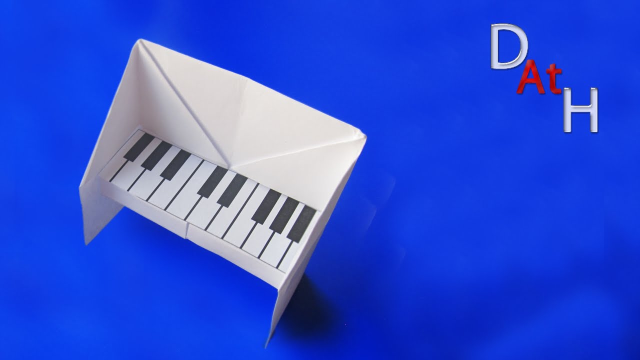 Как ЛЕГКО сделать пианино из бумаги (Оригами пианино)