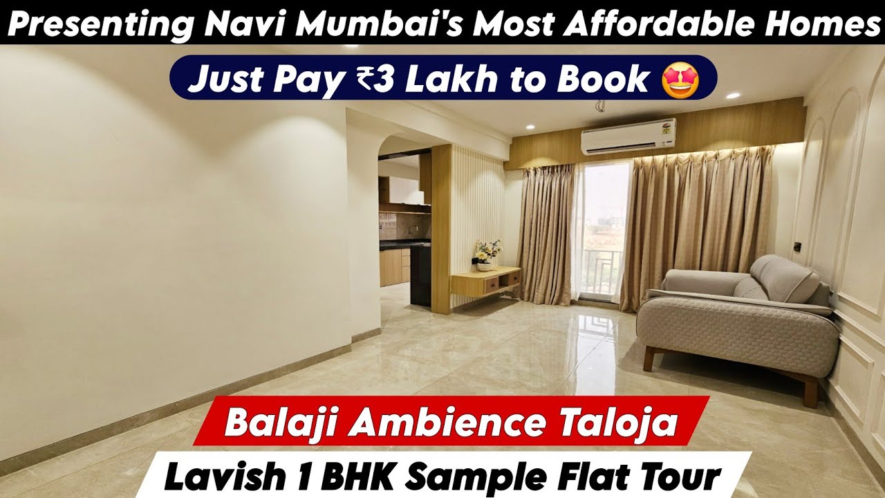 Balaji Ambience Taloja | 1 BHK Sample Flat Tour | New Township Project of Taloja | Call - 8800678921