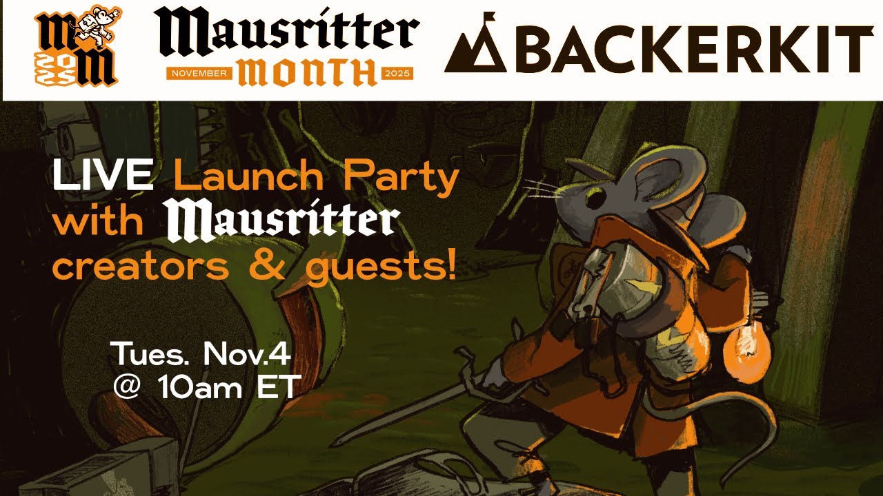 Mausritter Month Launch Party with the Creators