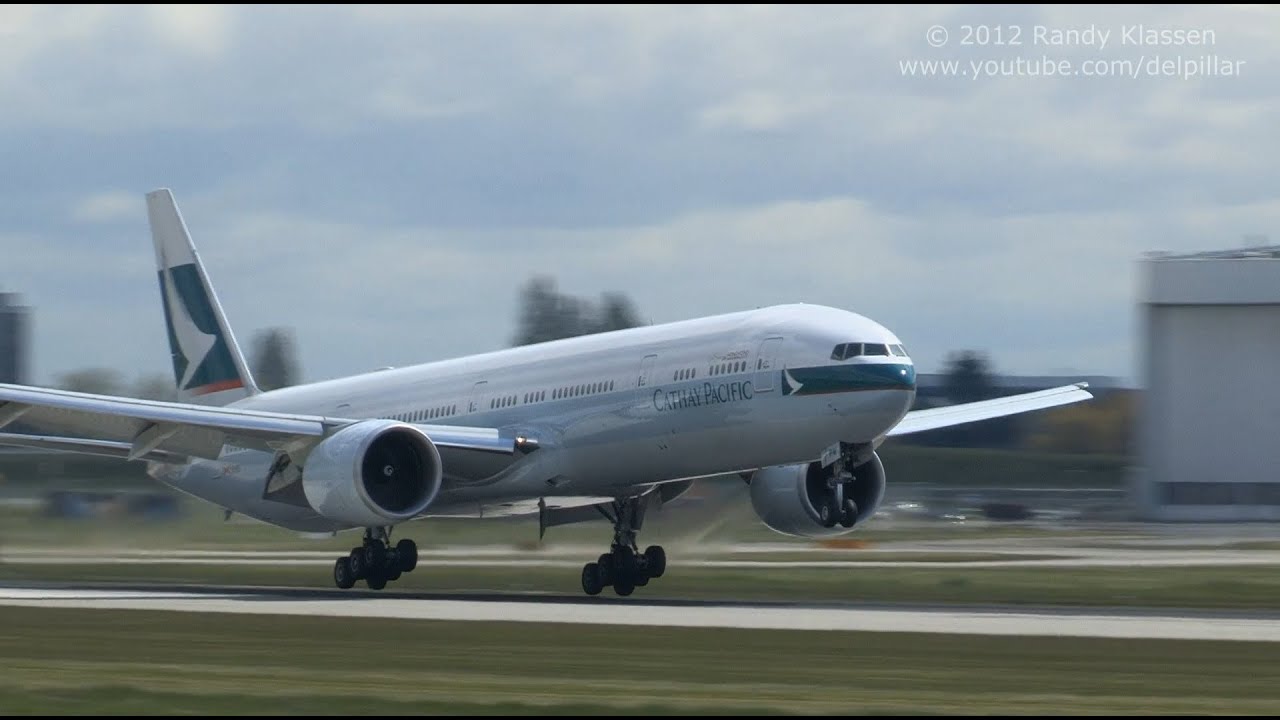 6 B777, 3 B757, 1 B747 (BA87 go around) at YVR