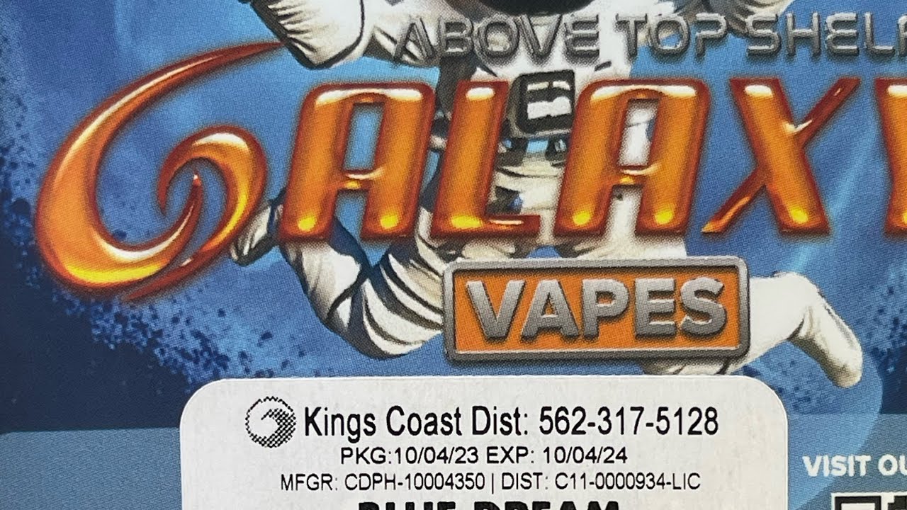 Galaxy with there above top shelf liquid live resin disposable (BLUE DREAM)