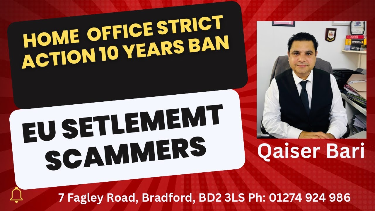 Be aware of EU settlement scammers | agents and so called lawyers | strict action 10 years ban,