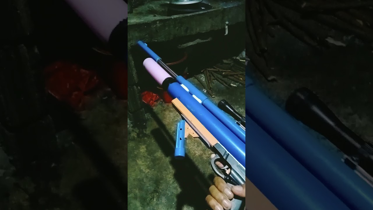 PVC TOYGUN ONLY BOLT ACTION RIFLE WITH SCOPE ADJUSTABLE BUTT. EMPI JOLEN PUMP TYPE