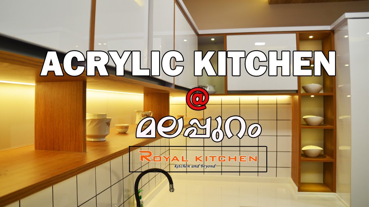 HANDLE LESS ACRYLIC KITCHEN @ MALAPPURAM / ROYAL KITCHEN MALAPPURAM