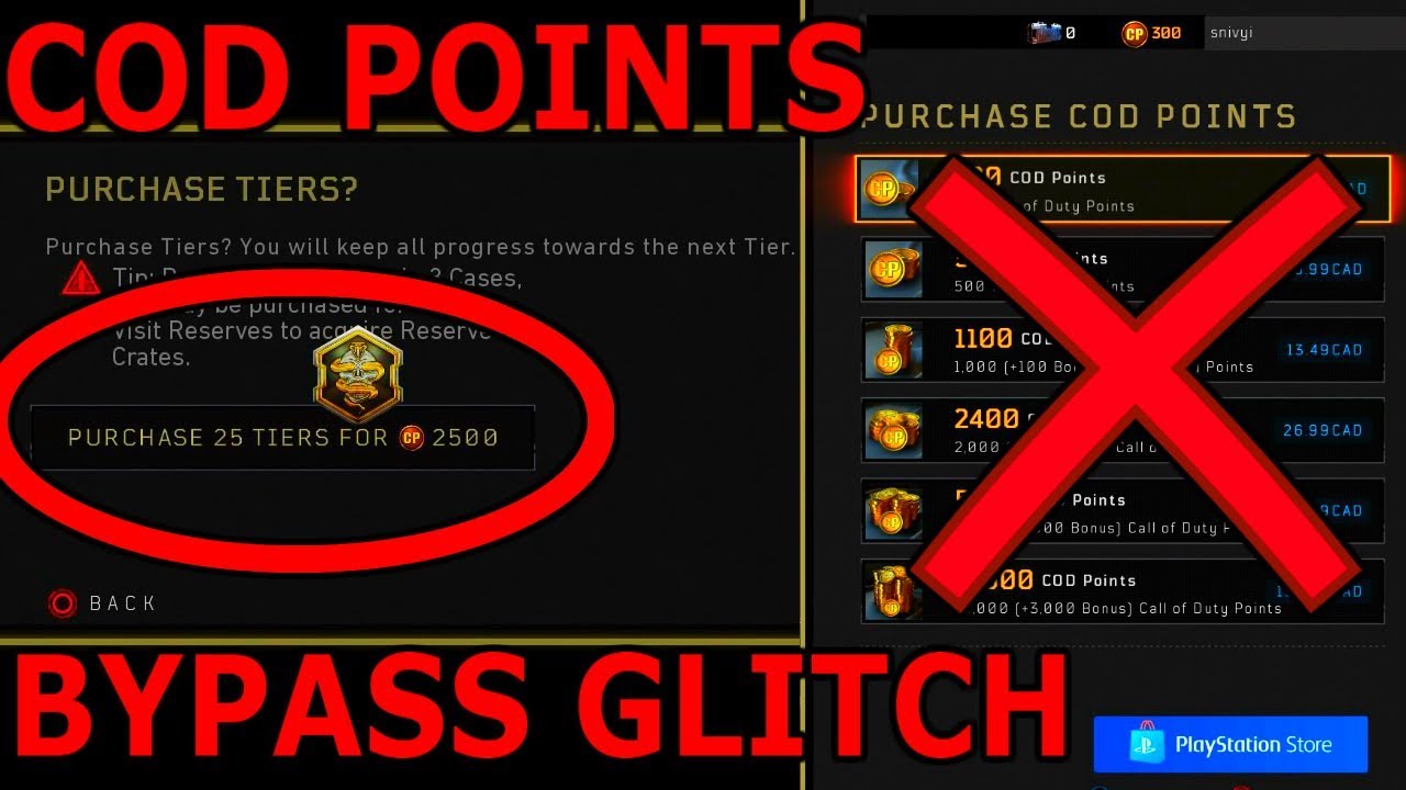 BO4 BYPASS COD POINTS GLITCH! BO4 COD POINTS GLITCH! BLACK OPS 4 GLITCHES! BO4 GLITCH! 50% DONE