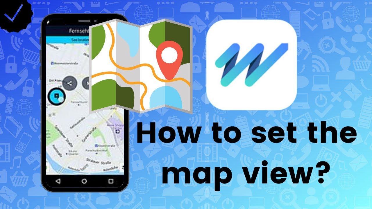 How to set the map view in HERE WeGo?