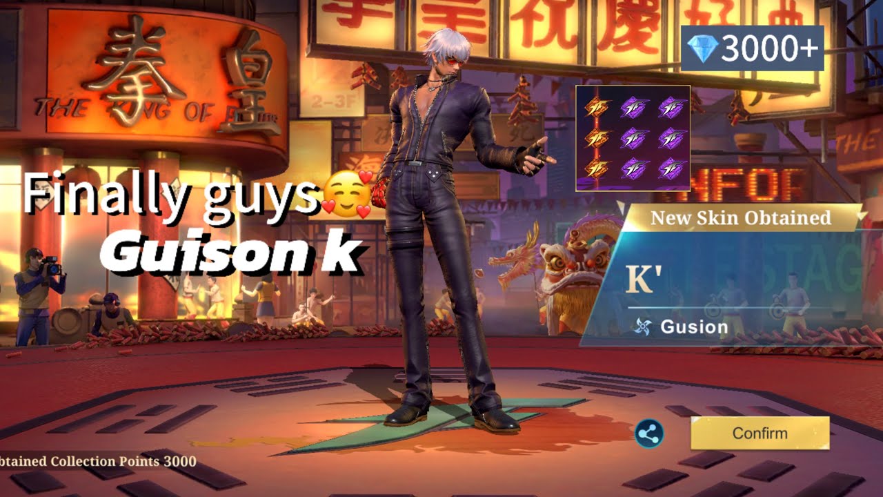 Finally guison Kof skin | Mlbb Kof Draw | 3,000 Diamond Spend kof Event | Mlbb X Kof 2026