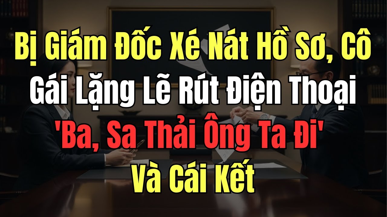 Bị Giám Đốc Xé Nát Hồ Sơ, Cô Gái Lặng Lẽ Gọi Một Cuộc Điện Thoại Khiến Cả Công Ty Chấn Động