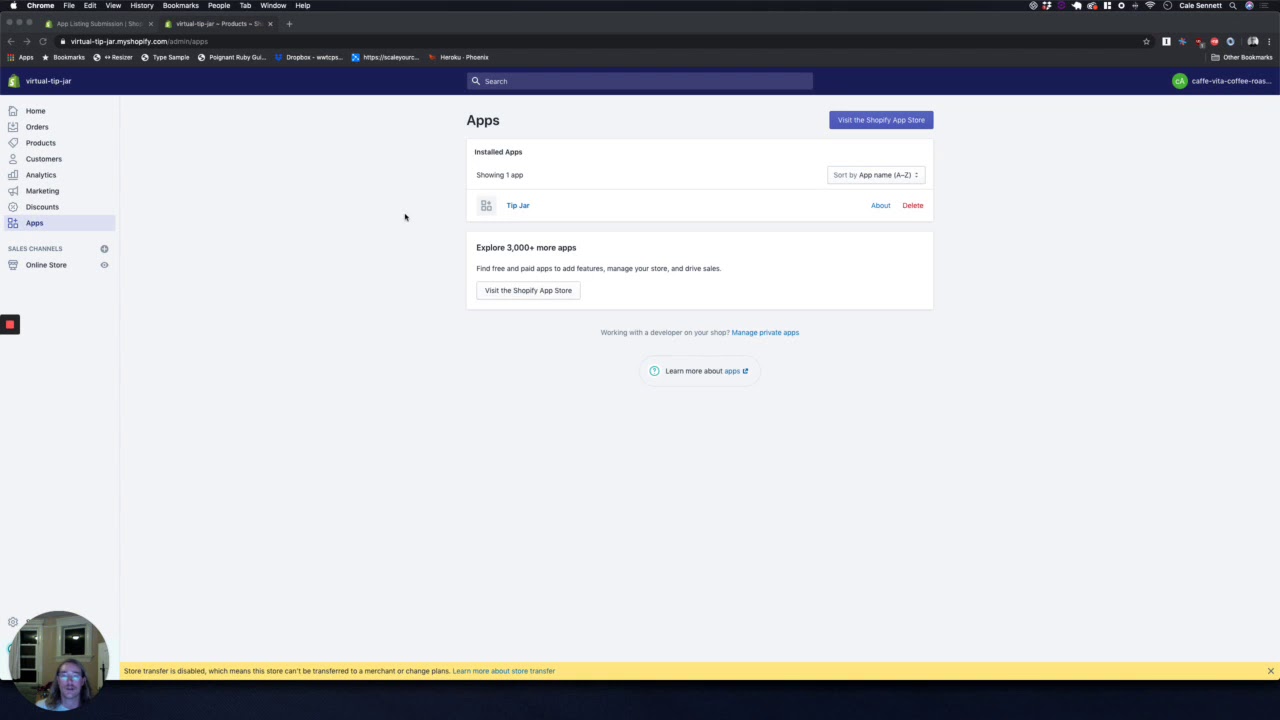 Shopify Tip Jar Demo