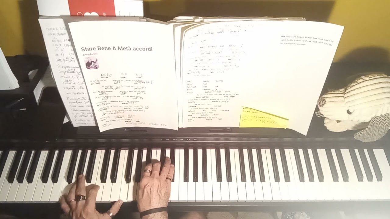 tutorial piano stare bene a metà pino Daniele
