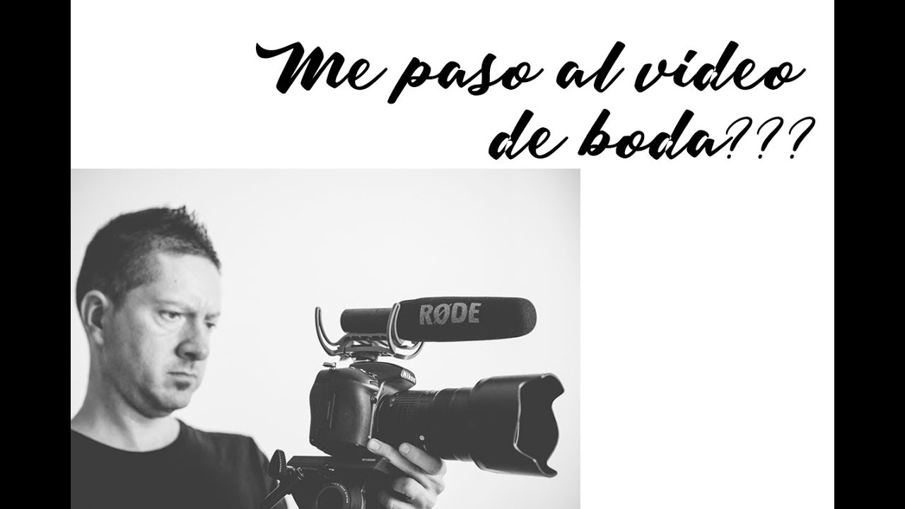 De fot&oacute;grafo a vide&oacute;grafo de boda.