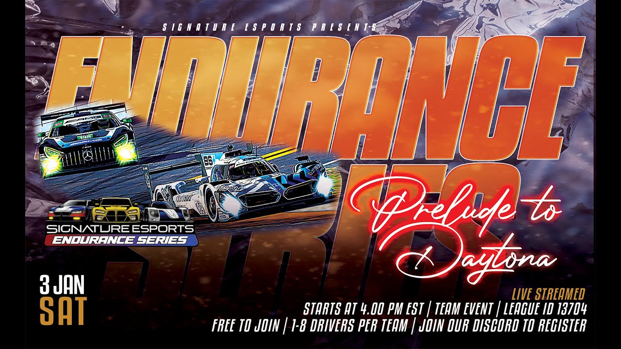 PRELUDE TO DAYTONA 24 | SIGNATURE ESPORTS ENDURANCE SERIES #iracing #gaming