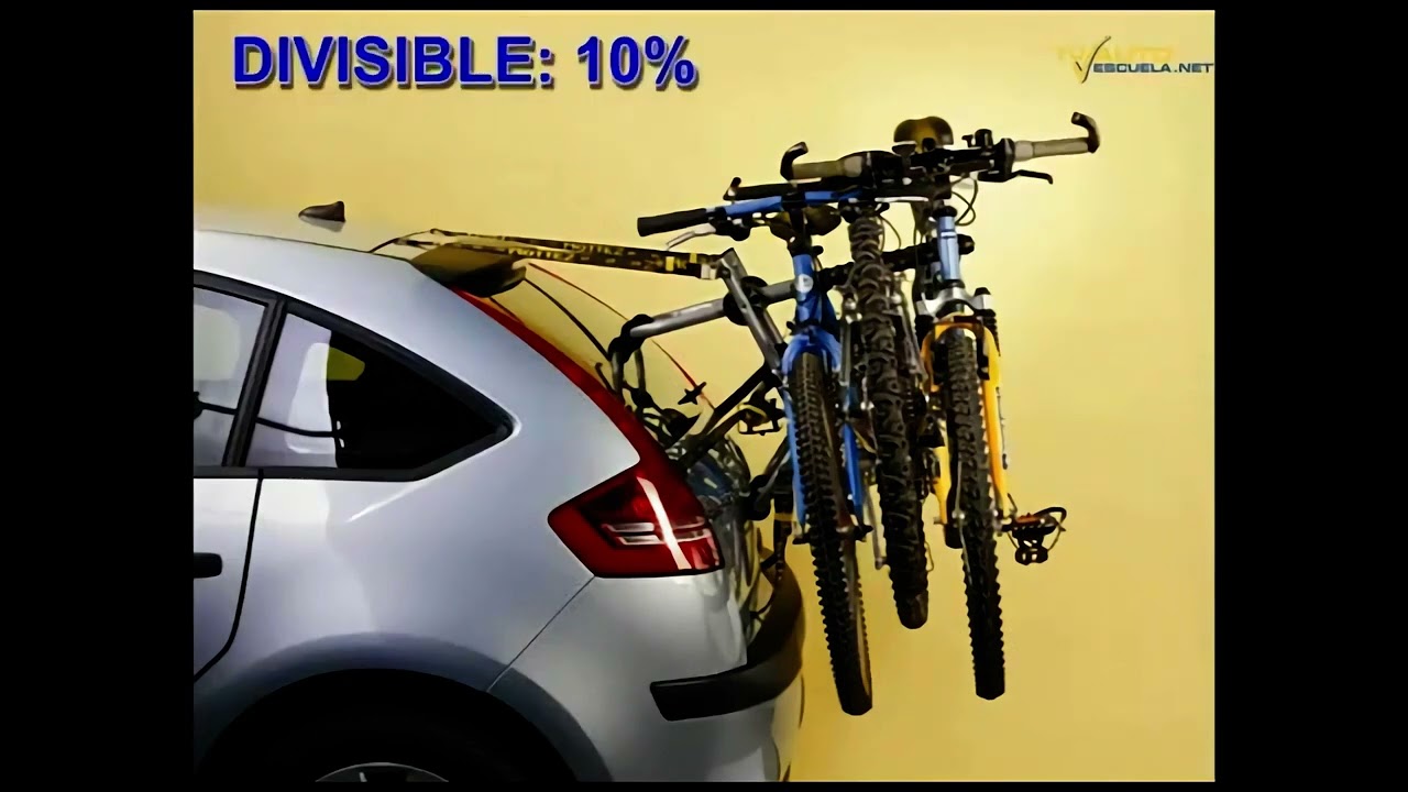 Viajeros y carga en turismos, bicis, motos, limitaciones, la carga sobresale QHD