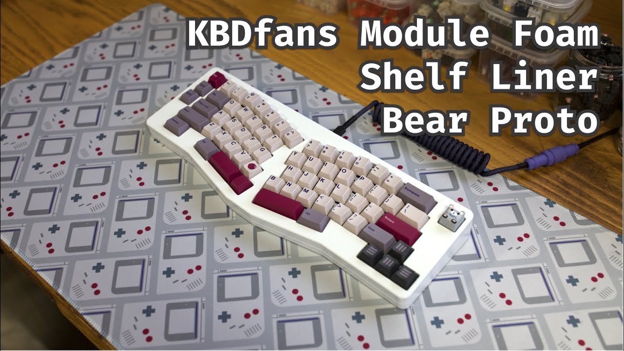 KBDfans Module Foam Good? Shelf Liner works? Bear 65% w/ Soho on FR-4 plate Typing Sound
