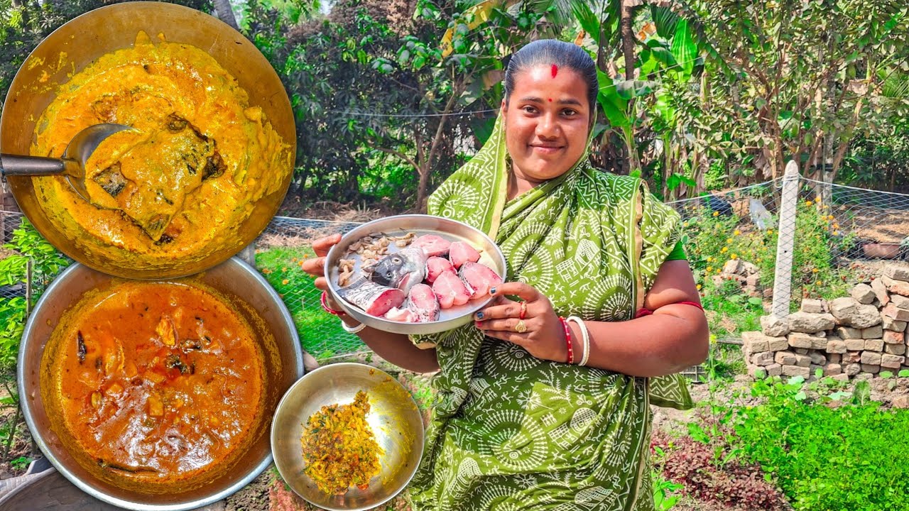😱 এক কাতলা মাছেই ৩ সুপারহিট রান্না! গ্রাম্য স্টাইলে দই কাতলা, মাথার মুড়িঘন্ট ও চর্বির চচ্চড়ি 🤤🐟