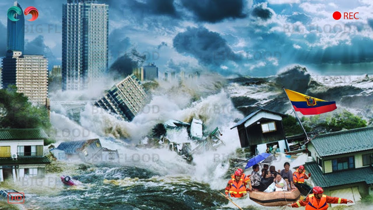 ECUADOR Now! Scary Video And Types Natural Disasters Pictures STORM, Flood Caught On Camera ECUADOR