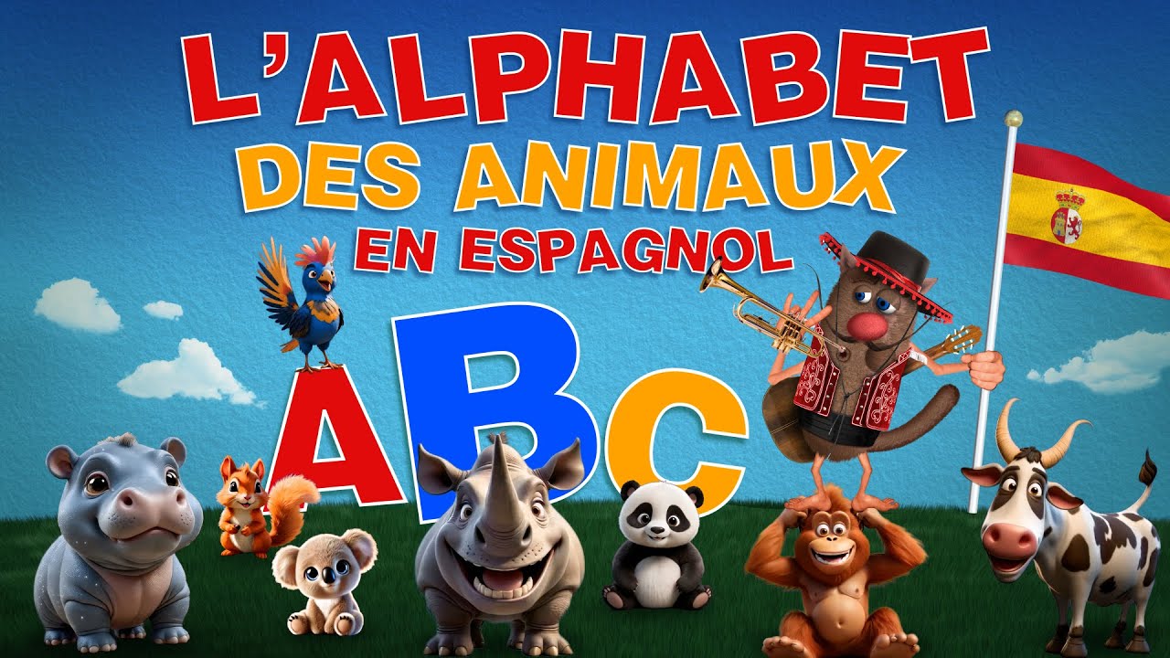 Foufou - L' Alphabet Des Animaux en ESPAGNOL (The Animal Alphabet in Spanish/Abecedario Espa&ntilde;ol) 4K