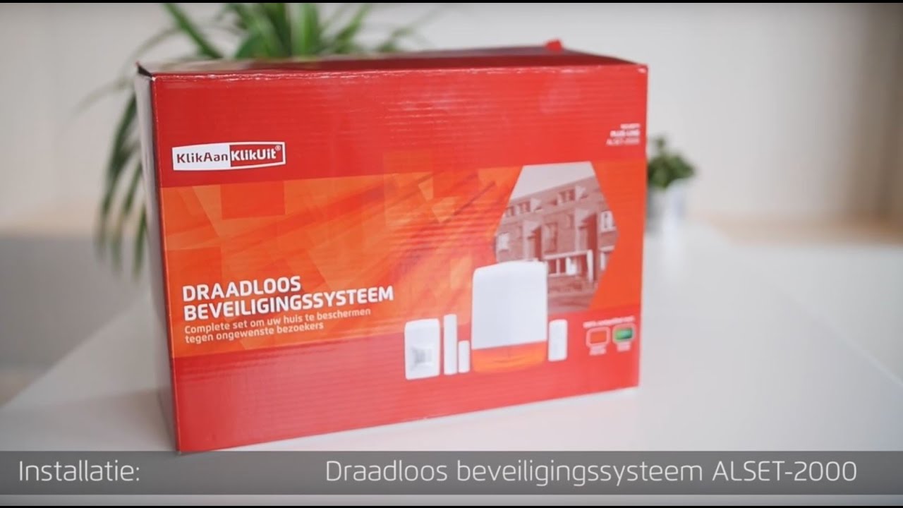 Trust - Alarmsysteem draadloos ALSET 2000 installatievideo