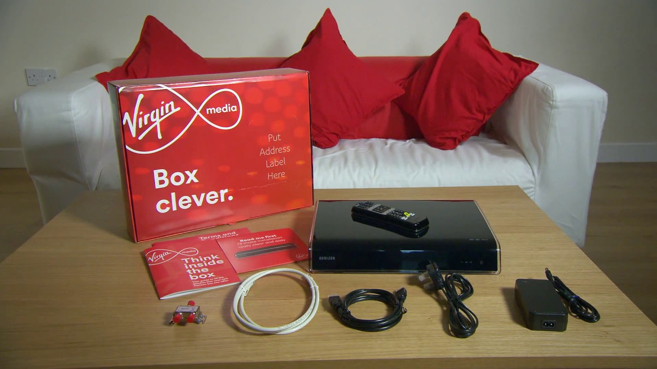 Настройка ТВ-приставки с помощью Virgin Media Hub.