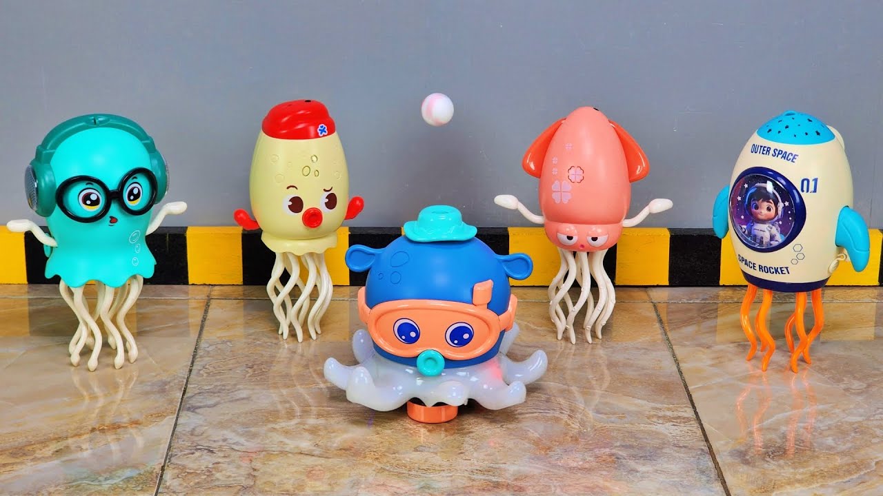 Unboxing Robot Gurita Terbaru, Robot Cumi-cumi, Robot Twist Jellyfish Ubur-ubur, Robot Gurita Joget