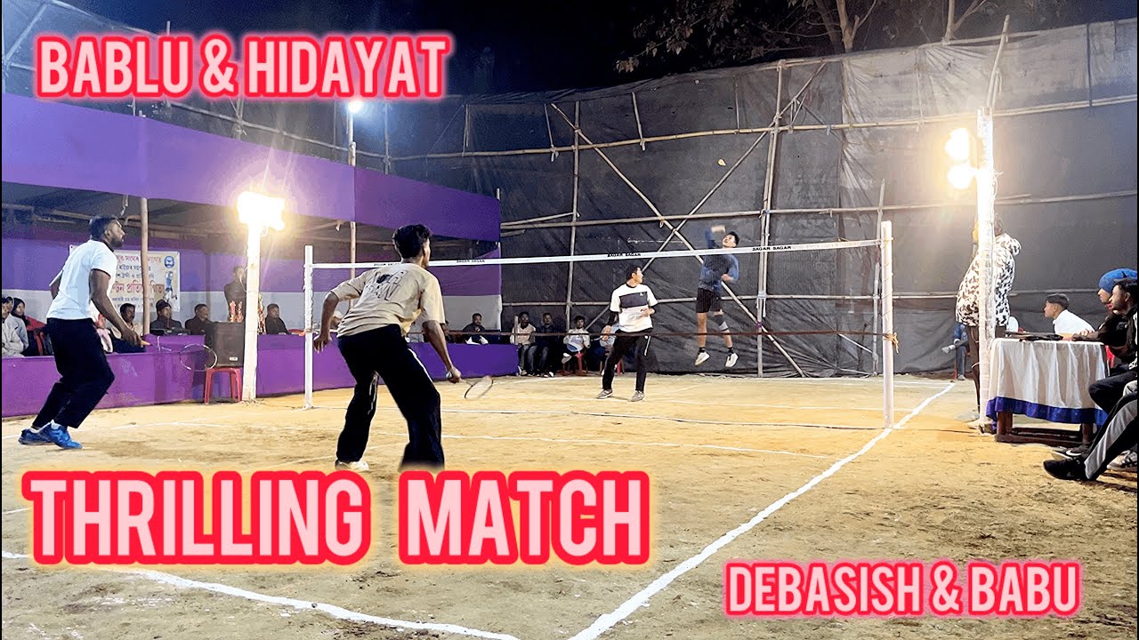 Debasish & Babu vs Bablu &  Hidayat | Quarter Final | Rajabari Badminton Tournament #assambadminton 