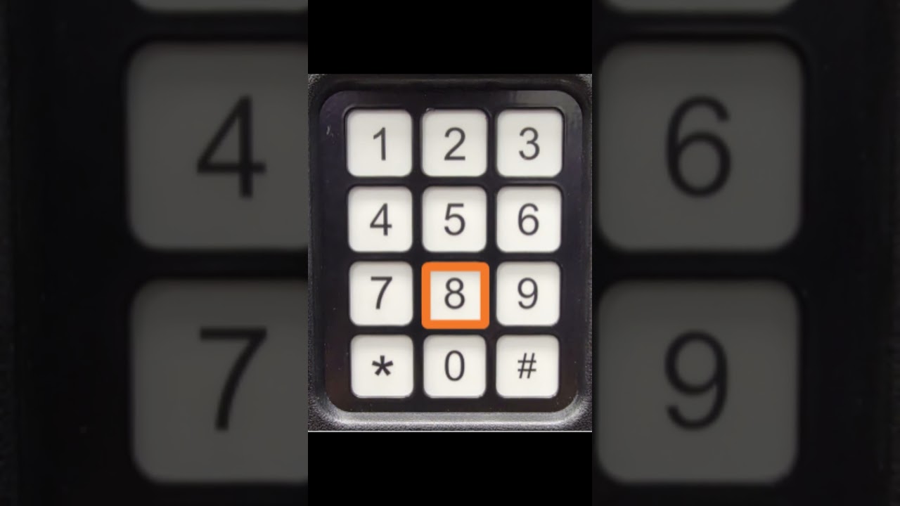 IDW GFV-400 Keyboard Navigation