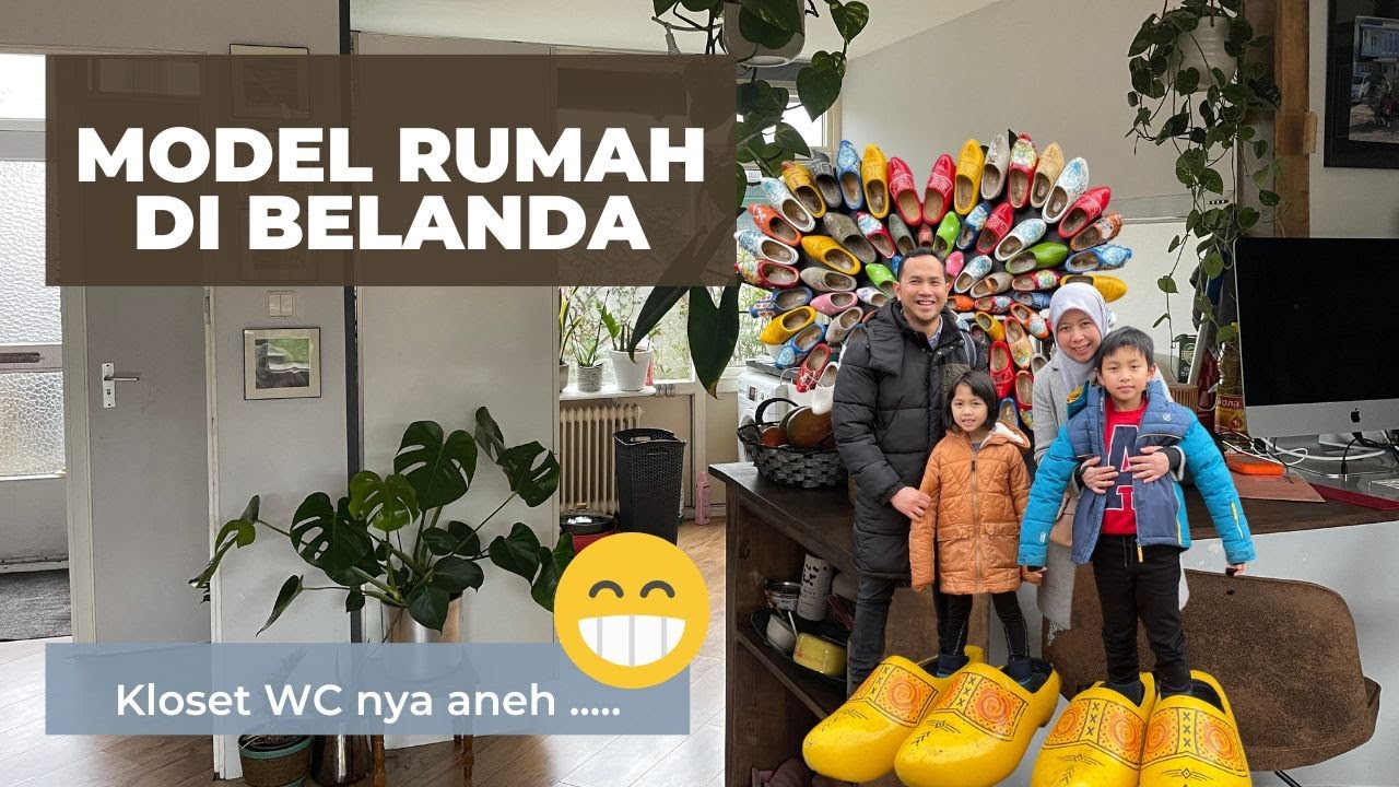 Model rumah di Belanda, kloset WC nya aneh.