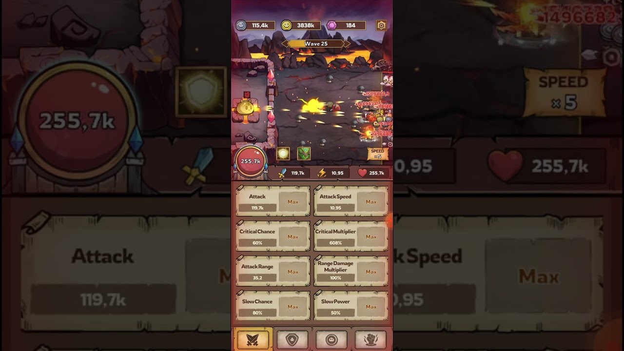 Slime Castle - Idle TD Completing Chapter 6
