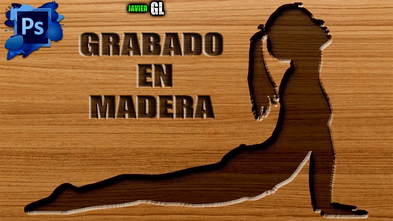 Tutotial PHOTOSHOP▐ Como Hacer Una Imagen Grabada en MADERA💻