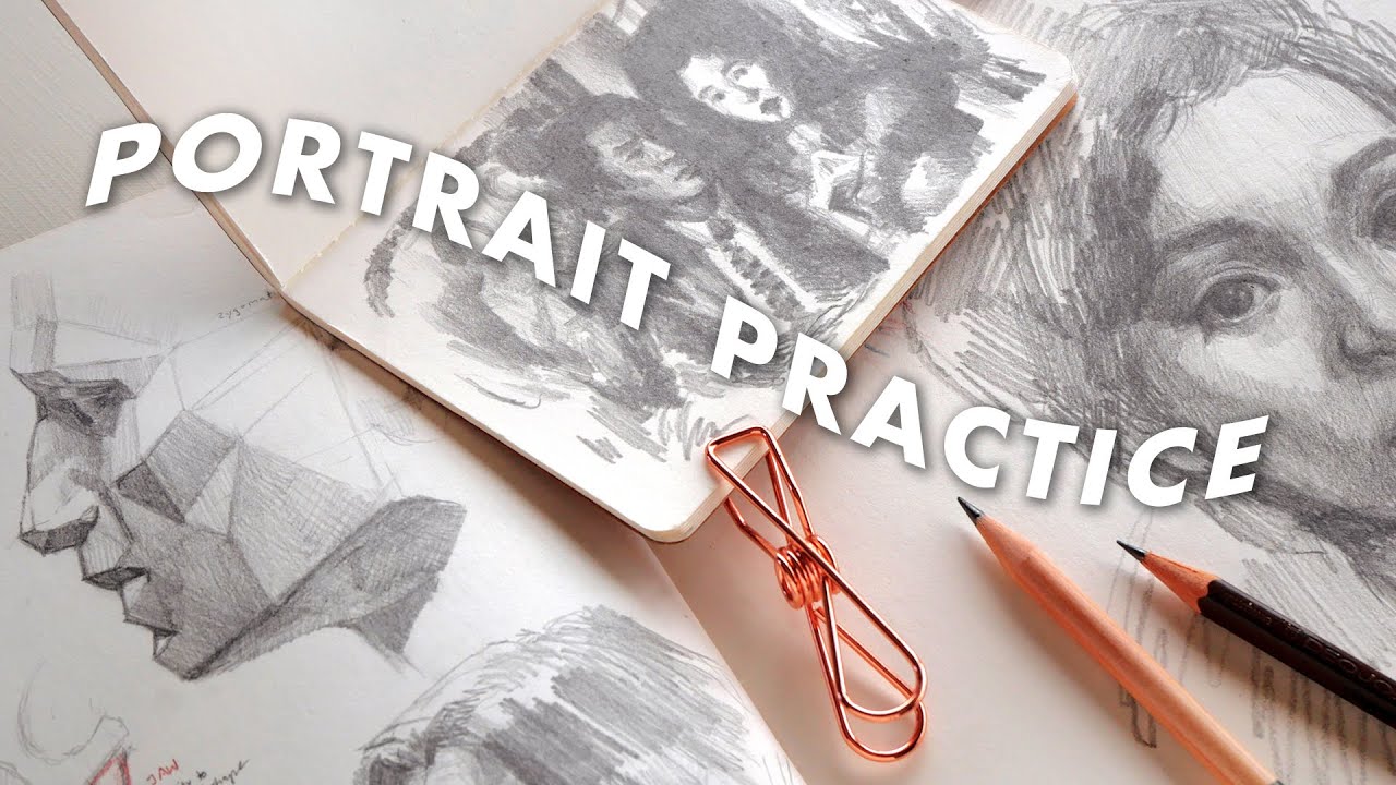 how I practice portraits lately... ✧ sketchbook session ✧ Asaro Head & Movie Scenes