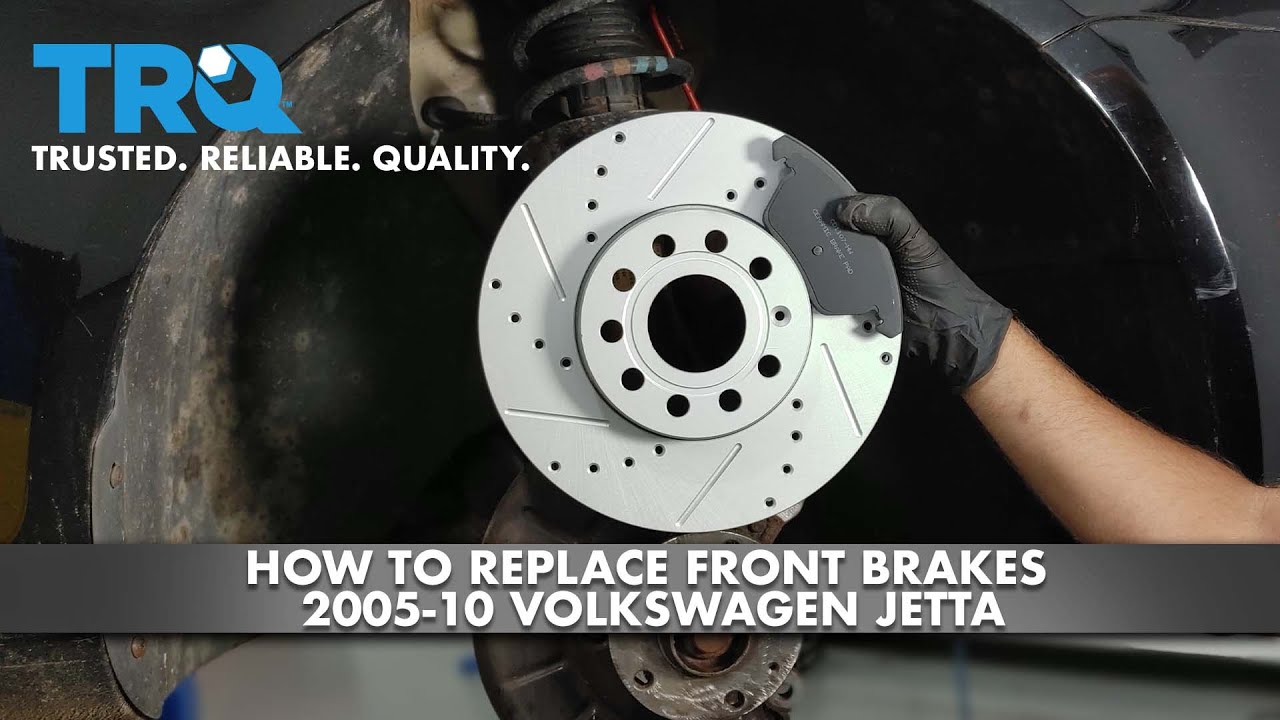 Как заменить передние тормоза Volkswagen Jetta 2005-09