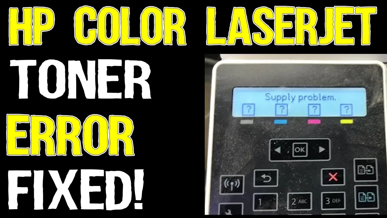 How to Fix HP Color LaserJet Pro MFP M181fw Printer Supply Error?