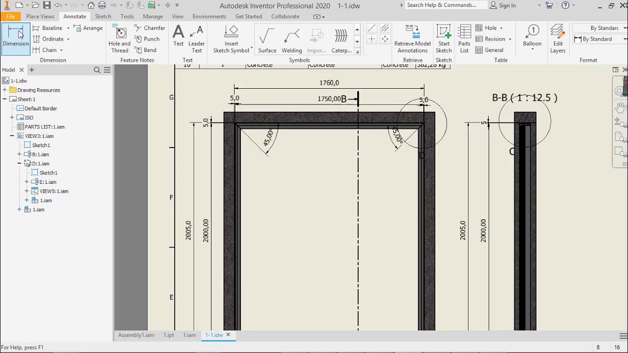 قواعد تخصيم الباب المفصلى المنيوم -cutting list for hinged door