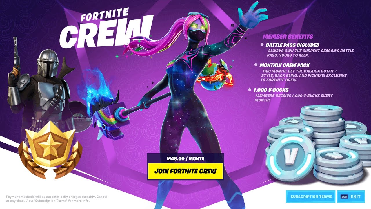 Fortnite Crew (Become A Fortnite Member For Benefits)
