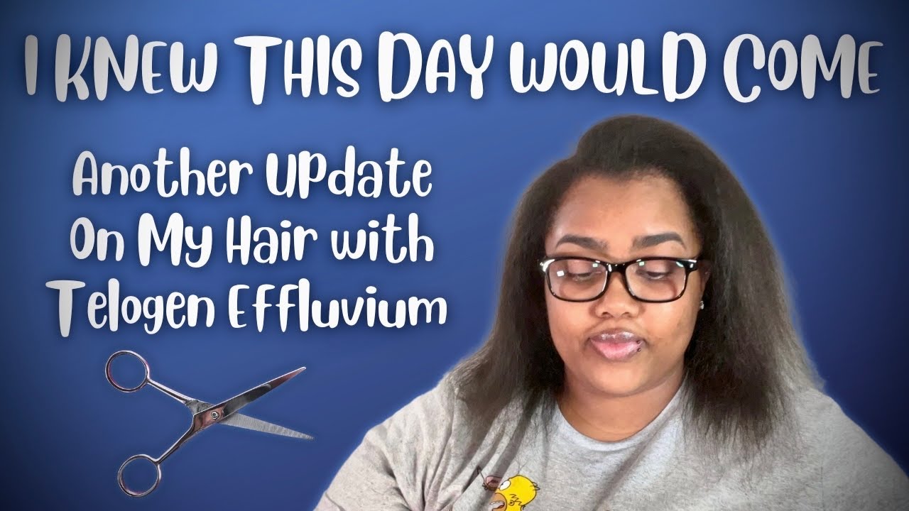 I CUT MY DAMAGED HAIR 🥺 Another Update On My Hair with Telogen Effluvium #TelogenEffluvium
