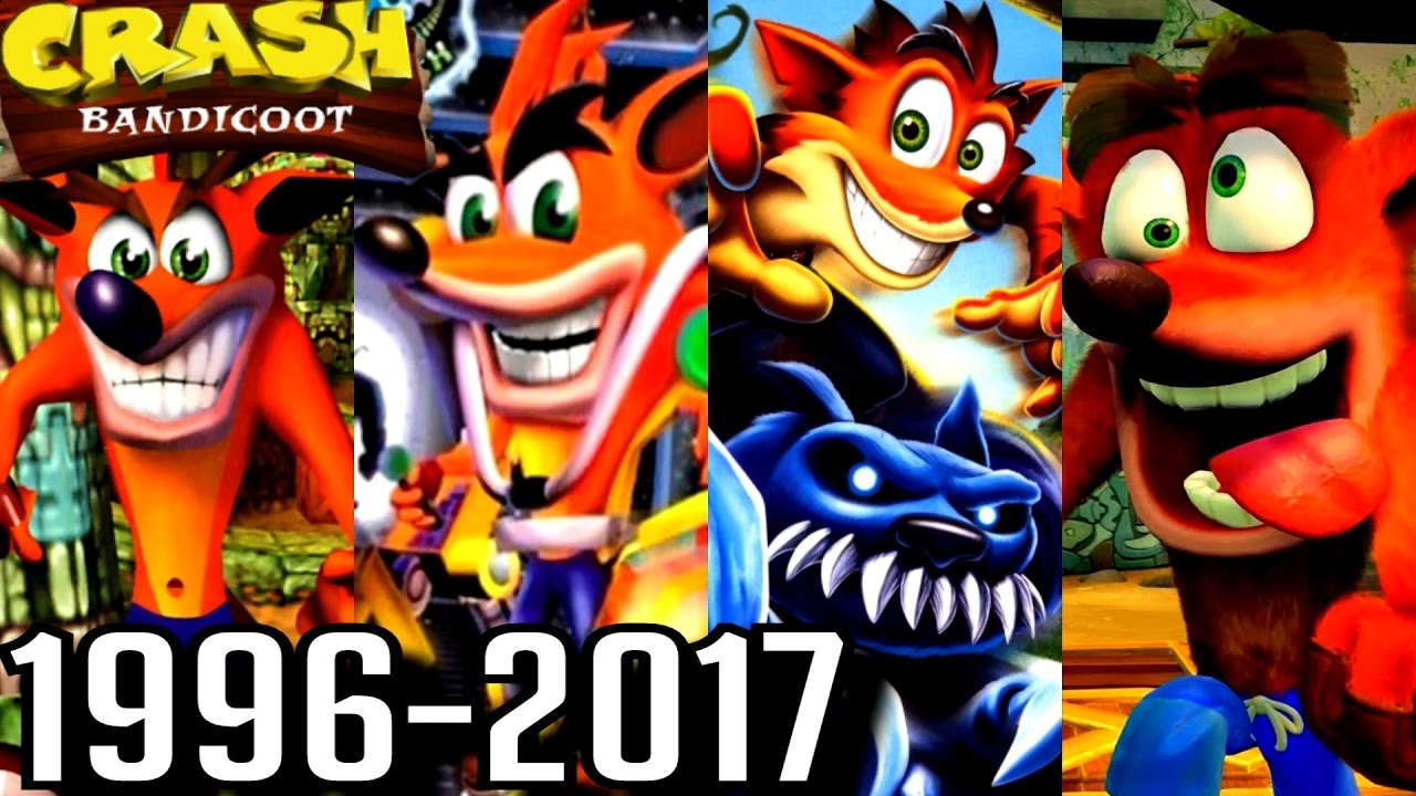 Crash Bandicoot ALL INTROS 1996-2017 (PS1, PS2, PS4)