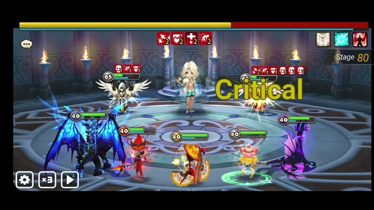 Summoners War :TOAH 50-90F All Boss Fight (September 2019)