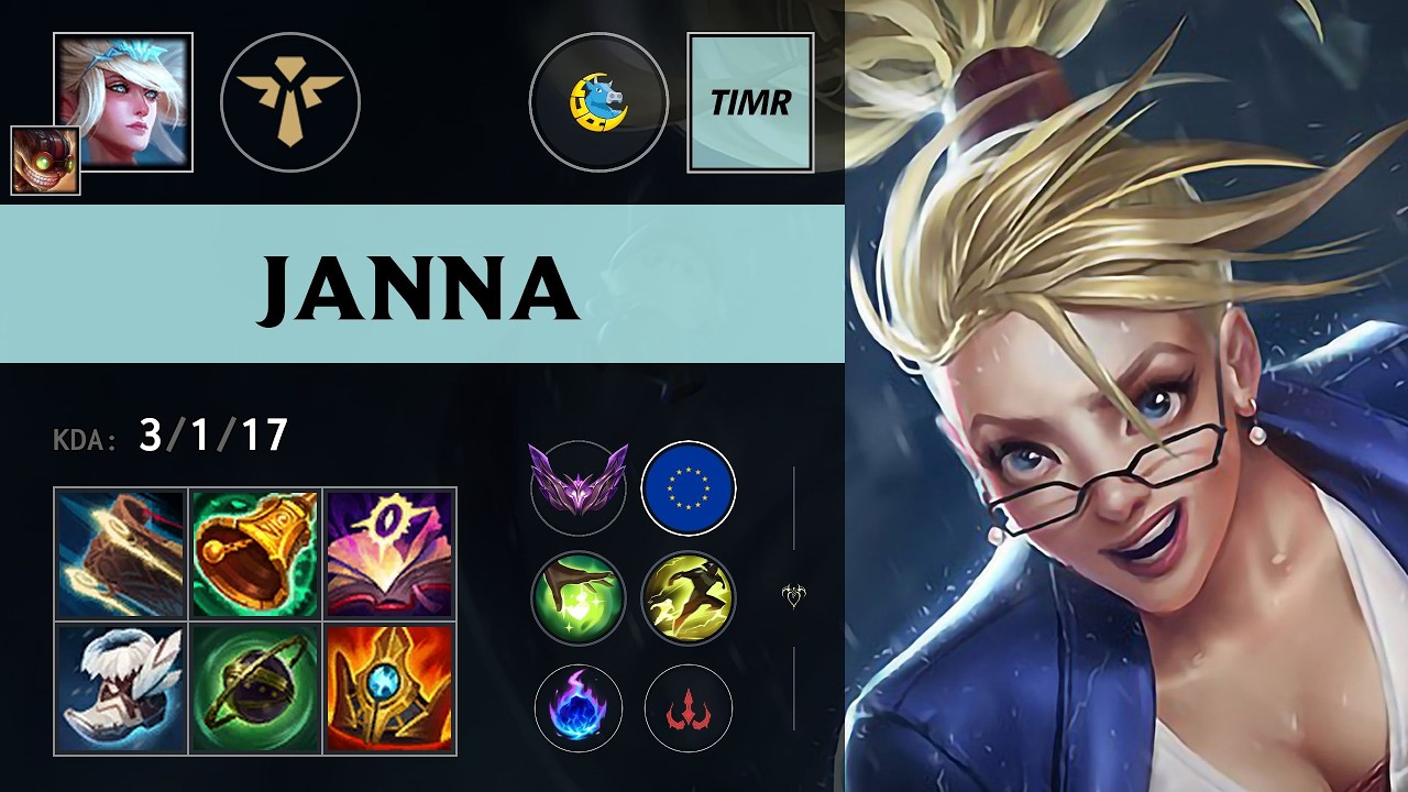 (LUA TIMR) Janna Support vs Taric - EUW Master Patch 26.12